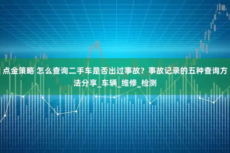 点金策略 怎么查询二手车是否出过事故？事故记录的五种查询方法分享_车辆_维修_检测